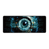 Tapis de souris de jeu confortable personnalisé de haute qualité impression par sublimation de logo de style dessin animé rectangle avec livraison instantanée