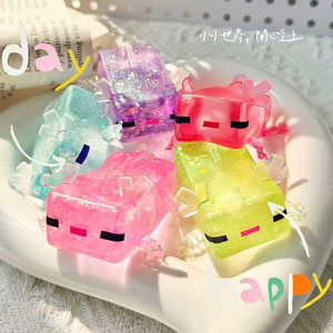 Axolotl Shape TPR Soft Squishy Toy Moldable Slow Rebound Sensory Relief for <b>Hand</b> Stress Anxiety Fidget Toys 5 to 7 Years - Product Image 2