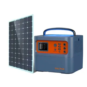 Tig Fox 300W 500W 1000W Outdoor Charging Solar Generator Portable Power Station For Mobile Phone Laptop Camping Lifepo4 Battery