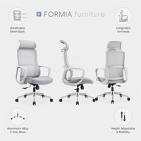 Chaise de bureau ergonomique pivotante de direction, design moderne, avec certification Bifma Greengurad, vente en gros d'usine