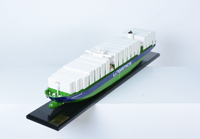 C136 - 888 Logistics Maqueta de Crucero Cedar, Modelo Náutico Hecho a Mano, Decoración de Madera Independiente, Exhibición Marítima, Regalo de Oficina