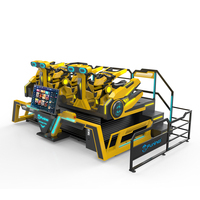 FuninVR Parque Temático de Dinosaurios, Diseño de Simulador de Conducción de Autos en Realidad Virtual 9D 360, Precio de Simulador de Juegos para Parques de Atracciones