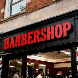 Signalisation de devanture de magasin rétroéclairée extérieure, enseigne publicitaire LED, lettre en métal 3D, enseigne LED pour salon de coiffure - Product Image 1