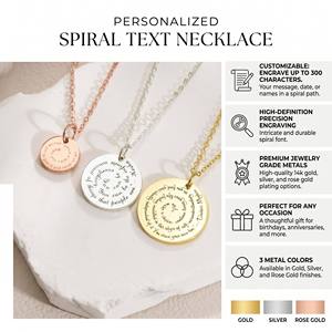 Collana con Messaggio Inciso Personalizzato in Acciaio Inossidabile, Ciondolo con Citazione Ispirazionale Personalizzata per Dropshipping e Regalo - Product Image 1