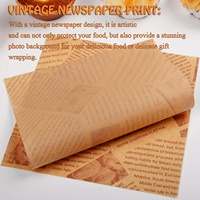Feuilles de papier sulfurisé personnalisées, écologiques, enduites de cire, pour emballages alimentaires, pizzas, fêtes, barbecues et pique-niques