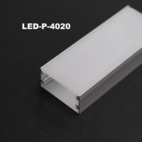 Profilé LED en aluminium sur mesure en forme de U, à montage en surface, extrudé, avec diffuseur givré pour la décoration de carrelage intérieur