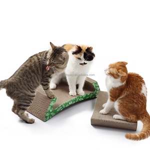 Griffoir à chat à double <span class=keywords><strong>action</strong></span> Tapis à gratter en carton pour chats d'intérieur avec griffoir à chat de luxe - Product Image 3