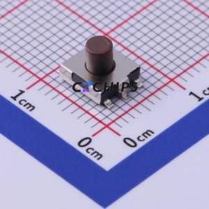 DTSGZML-64N-V-T/R Tactile Switch SMD,6.2x6.2mm Switch Single Pole Single Throw Round Button Vertical Mount 6.2mm - Product Image 1