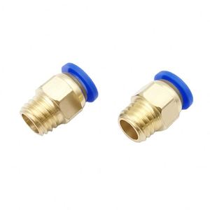 ข้อต่อลม YIIDNN สีฟ้า แบบ PC Union ตรง สำหรับท่อพลาสติก ข้อต่อแบบกด BSP เกลียวนอก ข้อต่อแบบ One Touch สำหรับท่อ 6 เดือน - Product Image 1