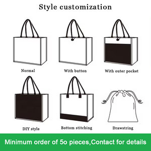 Petit fourre-tout vertical personnalisé en <span class=keywords><strong>toile</strong></span> <span class=keywords><strong>de</strong></span> <span class=keywords><strong>jute</strong></span> laminé noir sac à provisions personnalisé en <span class=keywords><strong>jute</strong></span> avec poignées en <span class=keywords><strong>cuir</strong></span> poche intérieure - Product Image 3