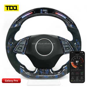 Volante de fibra de carbono TDD LED para Chevrolet C5 C6 C7 C8 Silverado GMC Cruze Camaro SS, volante personalizado original - Product Image 1