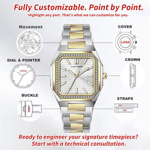 <span class=keywords><strong>Montre</strong></span> bracelet pour <span class=keywords><strong>femme</strong></span>, mouvement à quartz japonais, simple, <span class=keywords><strong>étanche</strong></span>, acier inoxydable doré, diamants, montres à quartz pour femmes, logo personnalisé - Product Image 2
