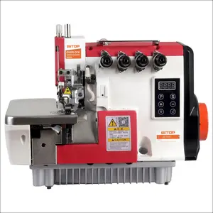 Motor de máquina de coser Overlock de accionamiento directo de 4 hilos, luces led, 2 uds.