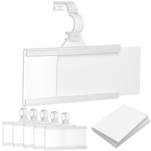 Factory Wholesale HOOKEI Brand <b>Plastic</b> Price Tag Holder Clear Hanging Data <b>Strip</b> Custom Logo Model Xu 0.5-1.2mm Thickness for - Product Image 1