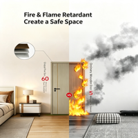 Porte coupe-feu composite résistante aux hautes températures, résistance au feu stable pour les projets d'aménagement intérieur de centres commerciaux
