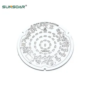 Pemasangan permukaan 5730 Smd Smt dirakit 4V 9W Led Mcpcb Tv bola lampu tabung darurat Pcb papan sirkuit rakitan papan sirkuit