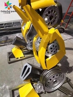Máquina de Juego de Robots Transformers Coloridos para Parque