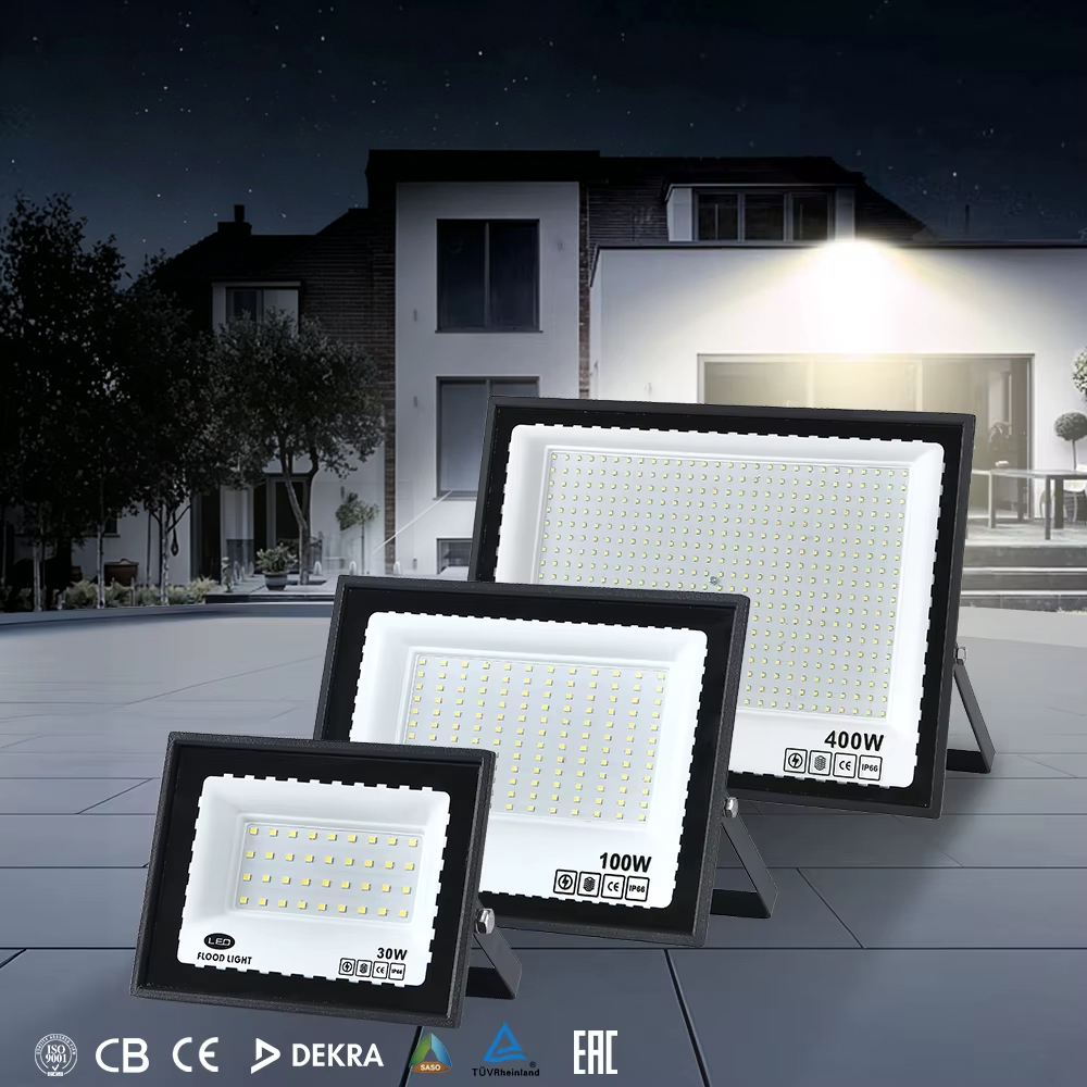 Reliable AC 85-265V LED Flood Light 400W with Surge Protection for Areas with Unstable Power Grids