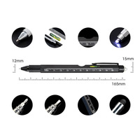 Stylo Bille Personnalisé 8-en-1 Nouveauté Métal avec Ouvre-Bouteille et Testeur de Billets Laser Personnalisable