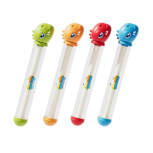 Nuovi Giocattoli Estivi a Forma di Dinosauro, Giochi da Esterno, <span class=keywords><strong>Pistole</strong></span> ad Acqua Trasparenti in Plastica con Effetto Fuochi d'Artificio per Bambini - Product Image 1