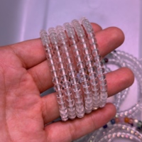 Bracelet à boucle unique en quartz clair naturel, pierres précieuses brutes multicolores, Feng Shui