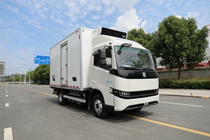 China 0km Gebrauchter Kühltransporter 5 Tonnen Fleischtransport-Kühlfahrzeug Elektroauto für Gefrorenes Fleisch und Hähnchen - Product Image 3