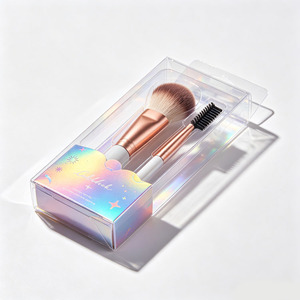 Caja de embalaje cosmético transparente personalizada de PET para delineador de ojos y rímel, blíster rectangular - Product Image 5