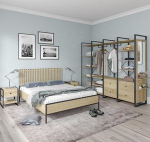 ארון בגדים בבית יותר טוב ארון ארון בגדים ארונות אלון 3 שכבות בגדים חדרי שינה עבור חדר השינה - Product Image 2