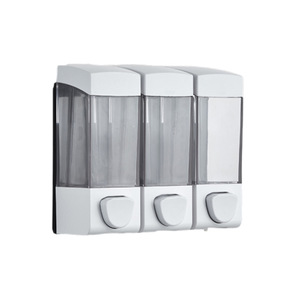 <span class=keywords><strong>Distributeur</strong></span> de <span class=keywords><strong>savon</strong></span> <span class=keywords><strong>mural</strong></span> à double tête automatique pour salle de bain et hôtel - Product Image 1