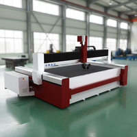 Machine de découpe au jet d'eau CNC 5 axes avec pompe et moteur pour pierre, carrelage céramique, marbre, verre - Haute précision, sur mesure