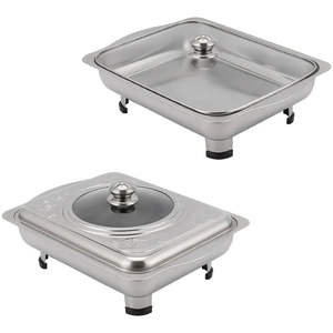 Plateau de service buffet chauffant plat a chafing chaffing, chuffing chaving chaufing dish de table usine prix pour aliment chaud - Product Image 1