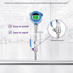 LIFYSENS QZGMF Hoge-Temperatuur Grote-Diameter Flensleiding Gas Massaflowmeter Plug-In Thermisch RVS Digitaal LCD - Product Image 5
