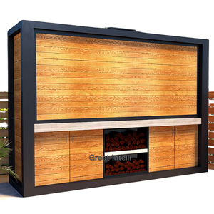 Sang trọng hiện đại <span class=keywords><strong>RTA</strong></span> ngoài trời phòng đựng thức ăn đảo BBQ nhà bếp lưu trữ tủ hoàn thành thiết lập hoàn chỉnh nướng Modular nhà bếp thực phẩm giỏ hàng - Product Image 3