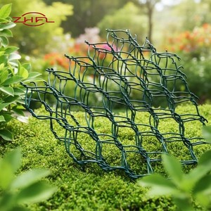 Postes de Malla de Alambre de Hierro Galvanizado para Cercas de Gaviones con Orificios Hexagonales, Revestimiento de PVC, Muro de Contención, Jaula Reforzada - Product Image 3