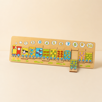 Jeu de puzzle en bois d'animaux pour l'éveil précoce, jeu d'association éducatif pour enfants, jouet d'apprentissage préscolaire Montessori en gros