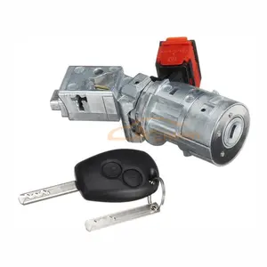 Aelwen-Interruptor de bloqueo de encendido y llave, Kit de 5 pines compatible con Renault Clio MK3 Modus <span class=keywords><strong>Kangoo</strong></span> OE 487004438R 8200214168 7701208408 - Product Image 1