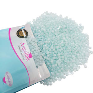 <span class=keywords><strong>Cire</strong></span> chaude synthétique en perles Angelina OEM en vrac, qualité supérieure, 1000g, sans colophane, bleu glacier, pour épilation des cheveux en salon de beauté et à domicile - Product Image 4