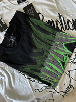 T-shirt à manches courtes pour homme EMOTION 1:1, expédition en 3 jours, étiquettes incluses, 100% coton molletonné, imprimé en relief Valley Octopus, tendance