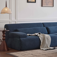 Canapé moderne compressé, canapé confortable avec 2 oreillers assortis pour salon ou chambre à coucher, compressé dans deux boîtes