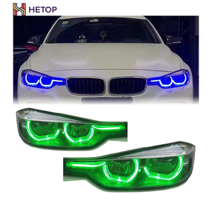<span class=keywords><strong>Faro</strong></span> Delantero HETOP F30 2012-2019 Estilo RGB <span class=keywords><strong>Serie</strong></span> <span class=keywords><strong>3</strong></span>, Lámpara Delantera Ikon Actualizada LED DRL, Accesorios de Estilo de Tazón Reflectante para <span class=keywords><strong>BMW</strong></span> - Product Image 1