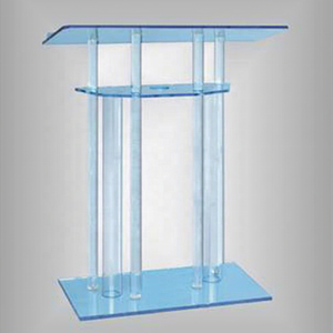 Pupitre de présentation autoportant en acrylique transparent – Support moderne et transparent pour discours, conférences et événements - Product Image 1