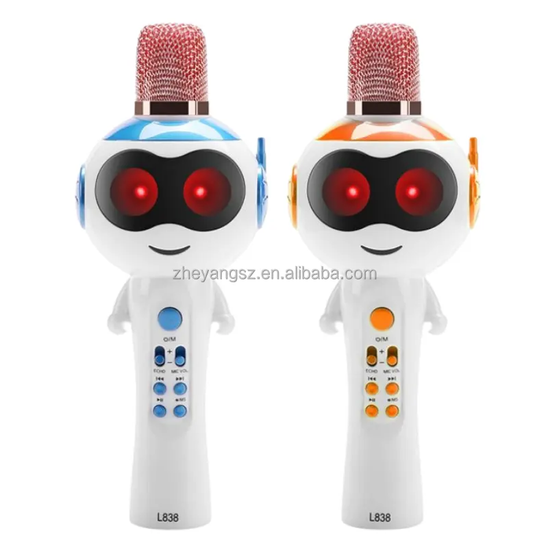 Altoparlante HiFi con suono surround 3D TWS duet wireless 1200mAh microfono karaoke per bambini con altoparlante