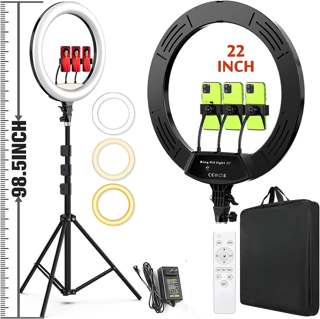 Wholesale Photography Lighting for Tik Tok youtube Selfie LED Beauty Lamp 14inch 18inch 22 Inch Ring Light with Tripod Stand