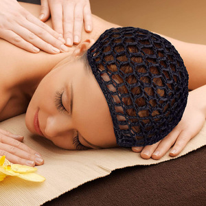 Của Phụ Nữ Lưới Tóc Lưới Crochet Cap Snood Ngủ Đêm Bìa Turban Hat Phổ Biến Giản Dị Beanie Chemo Mũ Đen Tóc <span class=keywords><strong>Net</strong></span> - Product Image 4