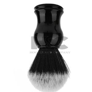Blaireau de rasage de qualité supérieure blaireau pur avec poignée noire durable prêt à expédier pour salon de bar - Product Image 5