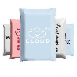 Custom Logo Eco-friendly Poly Mailers Shipping Bags <b>Waterproof</b> Packaging for Shoes <b>Socks</b> Express Delivery Bag - Product Image 1
