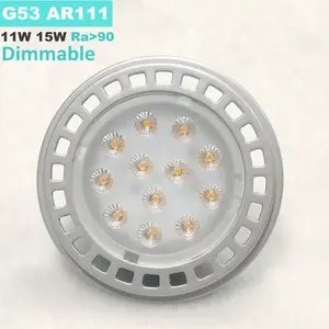 Nhấp nháy miễn phí CE 18W AR111 đèn 15W G53 mờ 120V 230V GU10 cơ sở dẫn đèn tại chỗ 120LM/W 3 năm Bảo hành ERP RoHS