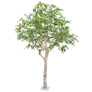 Albero <span class=keywords><strong>di</strong></span> Betulla Bianca Artificiale per Giardino in Fibra <span class=keywords><strong>di</strong></span> Vetro Resistente ai Raggi UV Durevole Ecologico per Decorazione Architettonica - Product Image 1