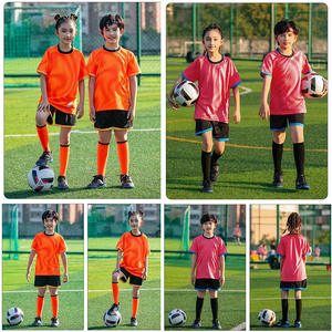 Ensemble de maillots de football pour enfants, été, séchage rapide, impression par sublimation, col rond, coupe classique, vêtements de sport pour garçons - Product Image 5