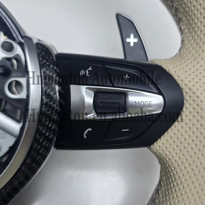 พวงมาลัยคาร์บอนไฟเบอร์หุ้มหนัง ดีไซน์เฉพาะ สำหรับรถยนต์ BMW F10 F30 F90 F01 F02 F12 F13 F90 ซีรีส์ 3 4 5 - Product Image 5